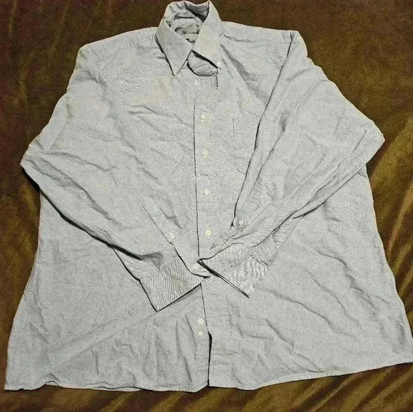 The Kensington Collection, 18-34, light blue two ply oxford, made in the USA - Picture 1 of 8